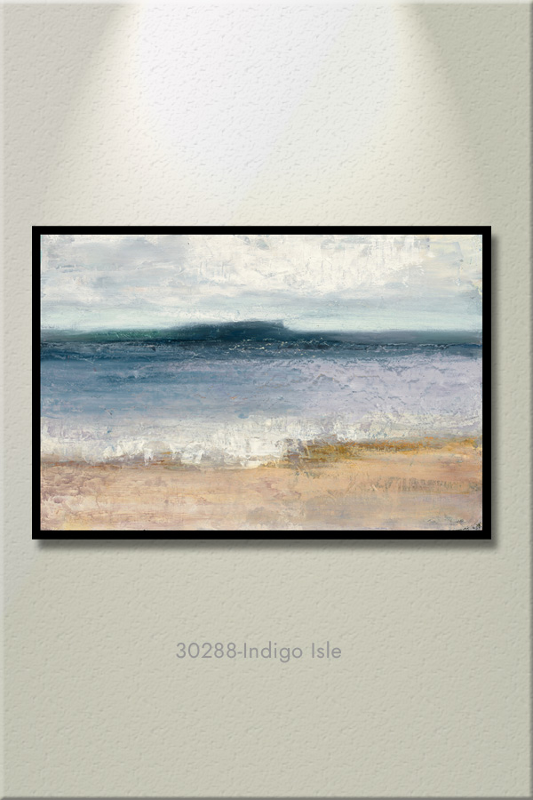 Cuadro sbastracto marino tonos azules