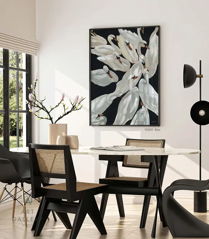 Cuadro elegante floral para comedor