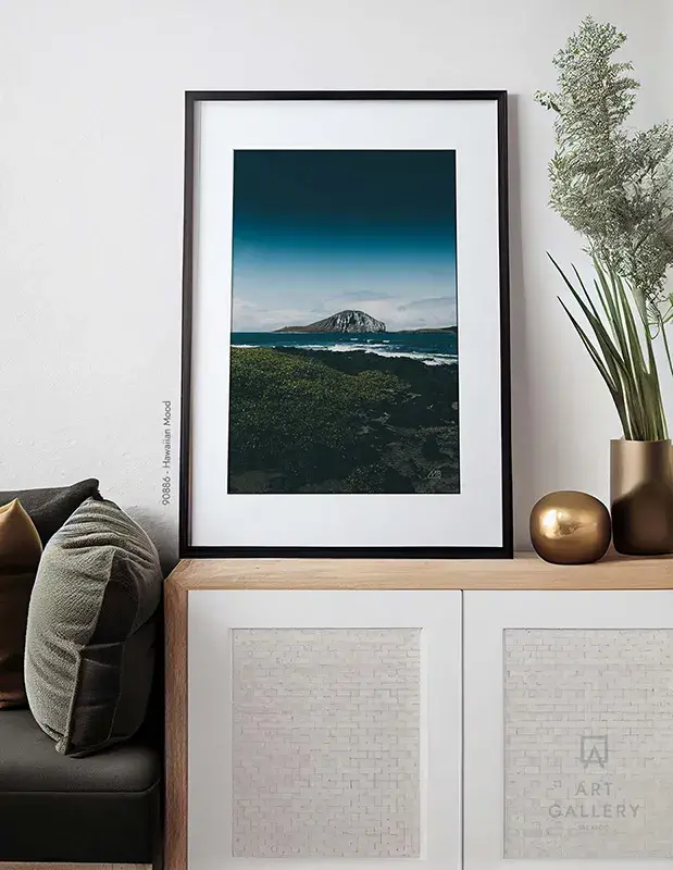 Cuadro enmarcado de paisaje marino