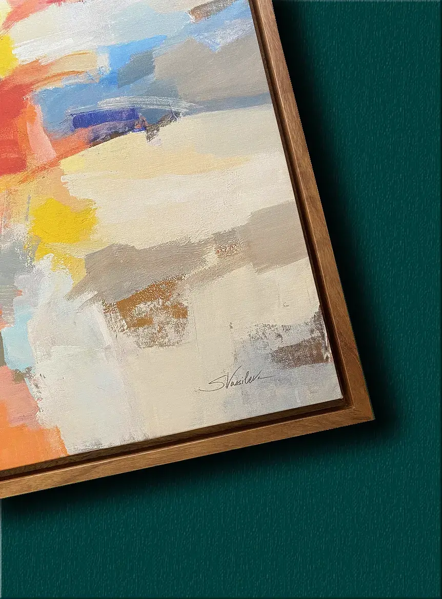 Cuadro canvas con marco